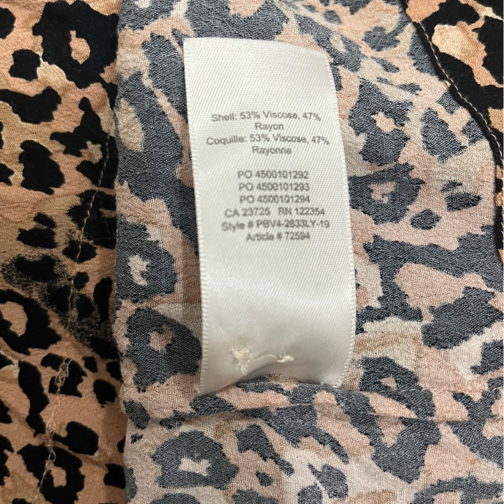 Aritzia Wilfred Emmeline Leopard Print Blouse - Picture 8 of 12